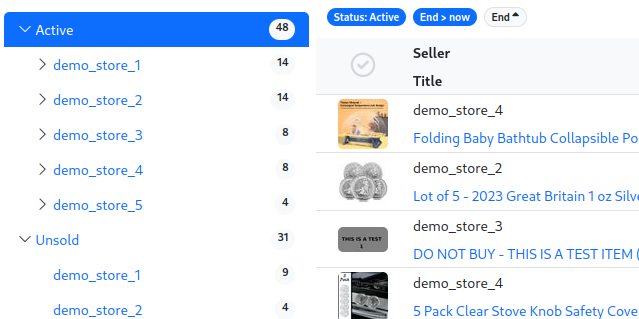 Screenshot - Multiple eBay accounts